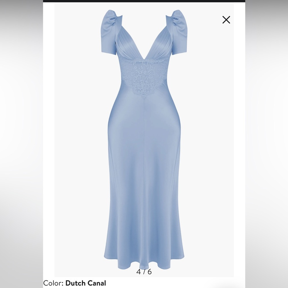 House of CB Light Blue Maxi Dress - Picture 5 of 5
